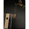 10k Gold Double Heart Diamond Pendant Necklace - Milan Fine Jewelry