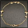 14k Italian Gold Diamond Station Bracelet