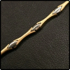 14K Solid Gold Vintage Two Tone Bracelet