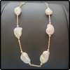 14k Gold Keishi Pearl Station Bracelet