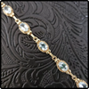10k Gold Topaz Link Bracelet - Milan Fine Jewelry 