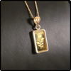 14k Gold Pamp Rose Pendant Necklace