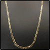 14k Italian Gold Men's Flat Panzer Curb Necklace