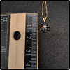 14k Gold Sapphire & Diamond Pendant Necklace