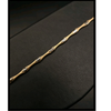 14K Solid Gold Vintage Two Tone Bracelet