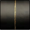 14k Italian Gold Men's Flat Panzer Curb Necklace