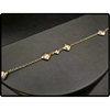 14k Italian Gold Diamond Station Bracelet