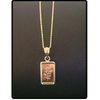 14k Gold Pamp Rose Pendant Necklace