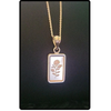 14k Gold Pamp Rose Pendant Necklace