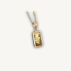 14k Gold Pamp Rose Pendant Necklace - Milan Fine Jewelry 