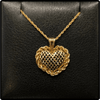 14k Gold Michael Anthony Heart Pendant Necklace