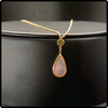 14k Gold Mother of Pearl Pendant Necklace