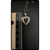 14k Italian White Gold Diamond Heart Pendant Necklace