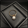14K Gold Pearl Ring