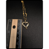 14k Italian Gold Diamond Heart Pendant Necklace