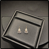 14k Gold Martini 6mm Cz Studs Earrings