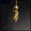 10k Gold Diamond Cut Filigree Heart Pendant Necklace