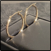 10k Gold Diamond Cut Hoop Earrings