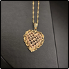 14k Beverly Hills Gold Heart Pendant Necklace