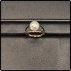 14K Gold Pearl Open Band Ring