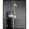 14k Gold Pearl And Citrine Pendant