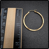 14k Gold Diamond Cut Hoop Earrings