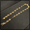 14k Gold Puff Mariner Bracelet