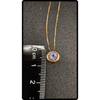 14k Italian Gold Iolite Pendant Necklace