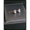 14k Gold Martini 6mm Cz Studs Earrings