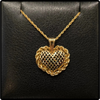 14k Gold Michael Anthony Heart Pendant Necklace