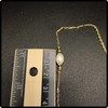 10k Gold Side Pearl Pendant Necklace