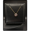14k Italian Gold Iolite Pendant Necklace