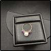 14k Gold Pearl & Amethyst Ring