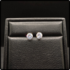 14k Gold Martini 6mm Cz Studs Earrings