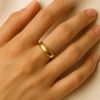 14k Gold Italian Ring displayed on model’s hand – refined and timeless elegance